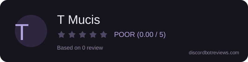 Rating widget preview for T Mucis