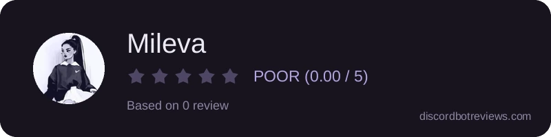 Rating widget preview for Mileva