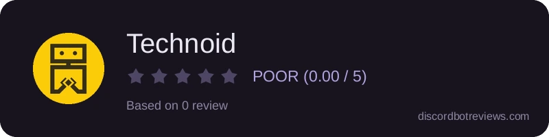 Rating widget preview for Technoid