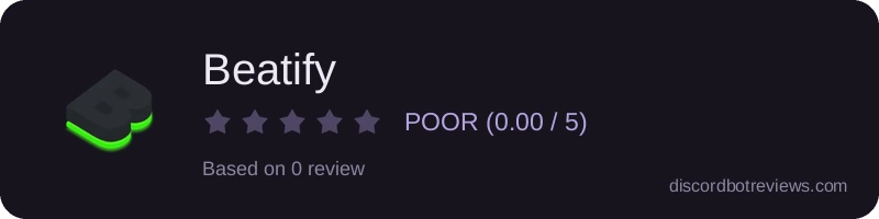 Rating widget preview for Beatify