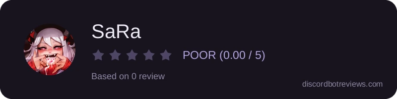Rating widget preview for SaRa