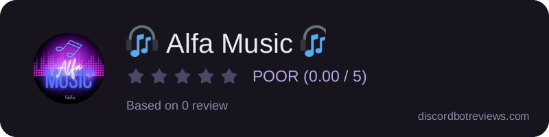 Rating widget preview for 🎧 Alfa Music 🎧