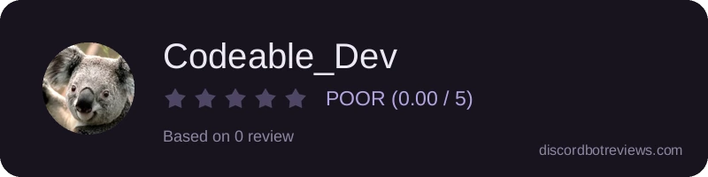 Rating widget preview for Codeable_Dev