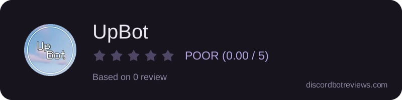 Rating widget preview for UpBot 
