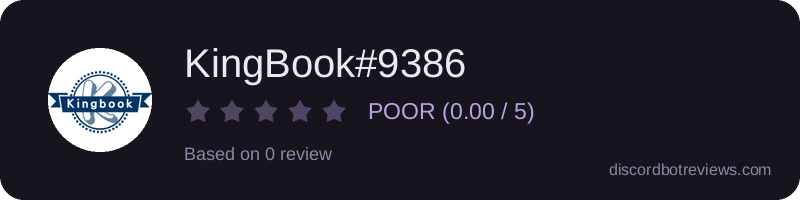 Rating widget preview for KingBook#9386