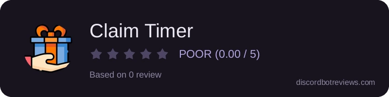 Rating widget preview for Claim Timer