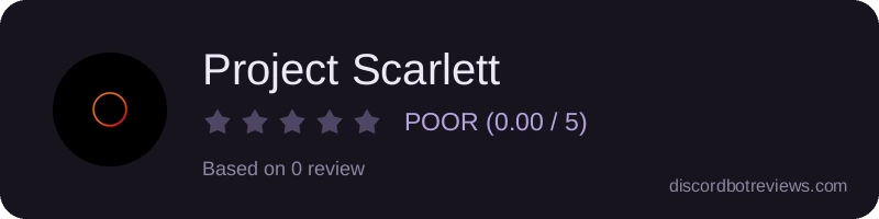 Rating widget preview for Project Scarlett