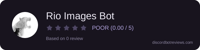Rating widget preview for Rio Images Bot