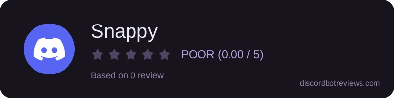 Rating widget preview for Snappy