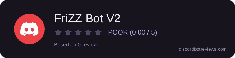 Rating widget preview for FriZZ Bot V2