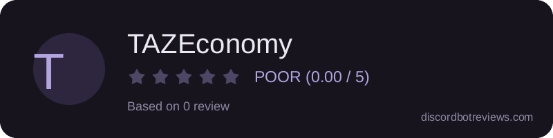 Rating widget preview for TAZEconomy