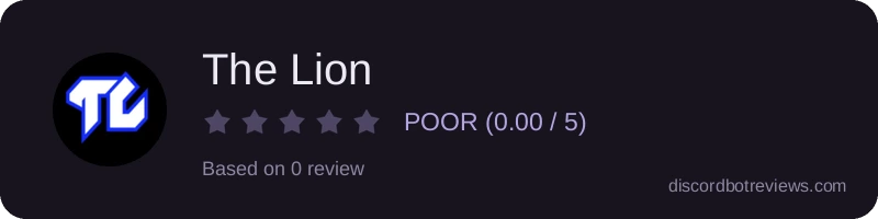 Rating widget preview for The Lion
