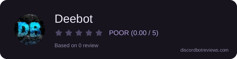 Rating widget preview for Deebot