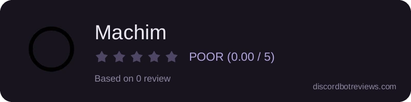 Rating widget preview for Machim