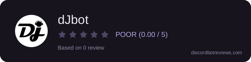 Rating widget preview for dJbot