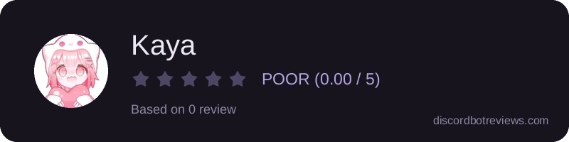 Rating widget preview for Kaya