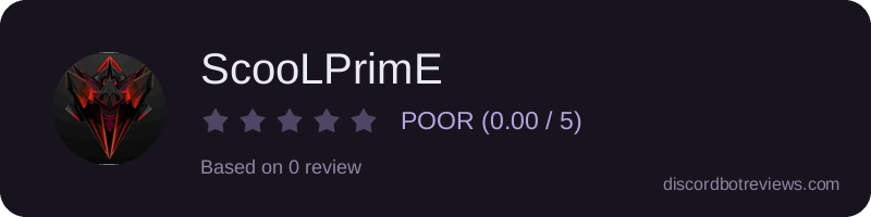 Rating widget preview for ScooLPrimE