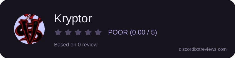 Rating widget preview for Kryptor