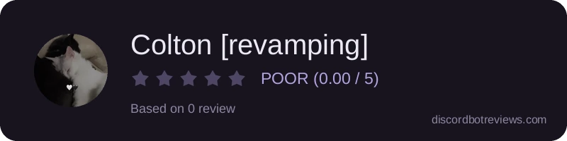 Rating widget preview for Colton [revamping]