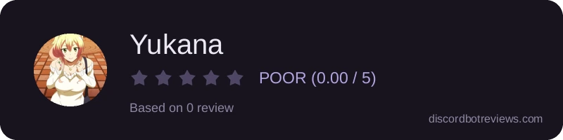 Rating widget preview for Yukana