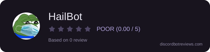 Rating widget preview for HailBot