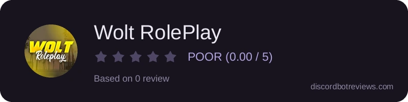 Rating widget preview for Wolt RolePlay