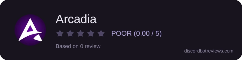 Rating widget preview for Arcadia