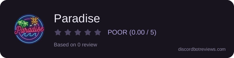 Rating widget preview for Paradise