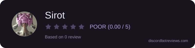 Rating widget preview for Sirot