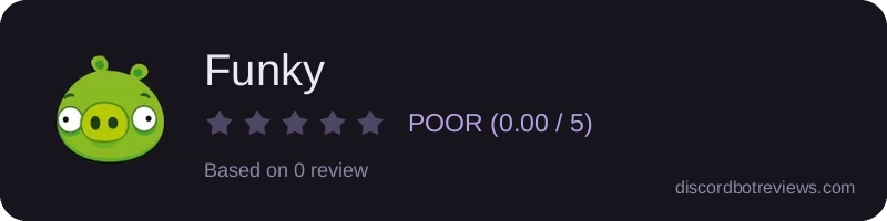 Rating widget preview for Funky 