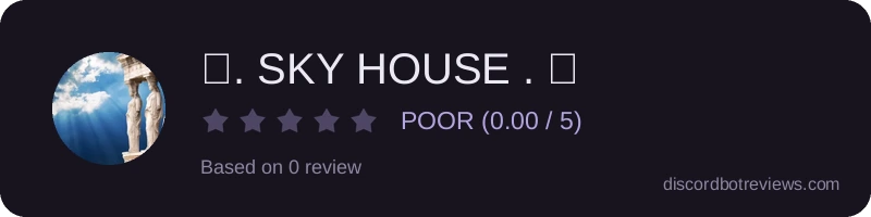 Rating widget preview for 🏛. SKY HOUSE . 🏛