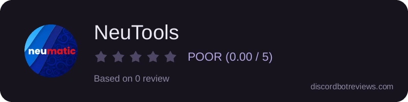 Rating widget preview for NeuTools