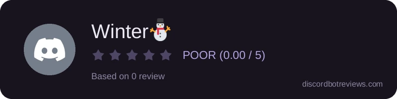 Rating widget preview for Winter⛄