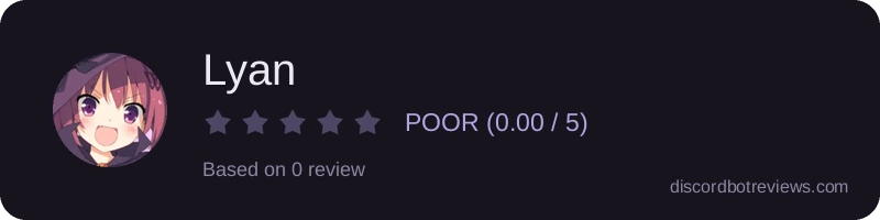 Rating widget preview for Lyan