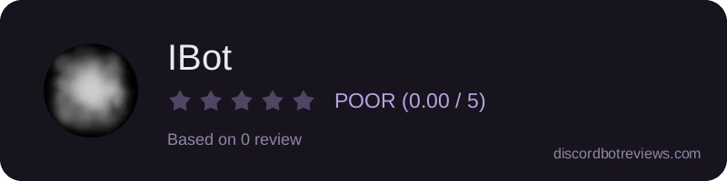 Rating widget preview for IBot