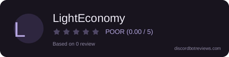 Rating widget preview for LightEconomy
