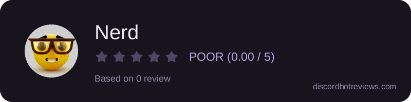Rating widget preview for Nerd