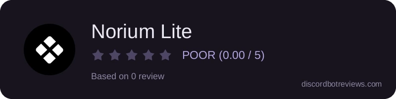Rating widget preview for Norium Lite