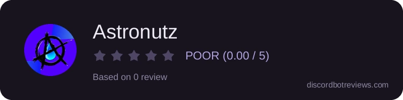Rating widget preview for Astronutz