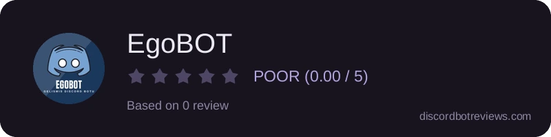 Rating widget preview for EgoBOT