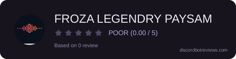 Rating widget preview for FROZA LEGENDRY PAYSAM
