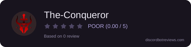 Rating widget preview for The-Conqueror