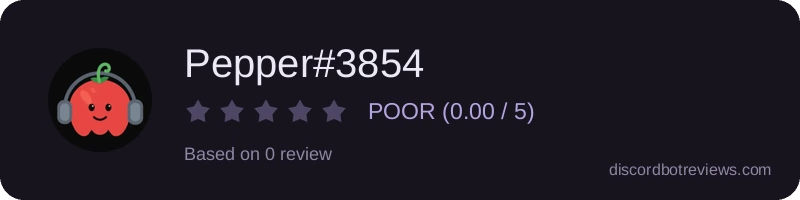 Rating widget preview for Pepper#3854