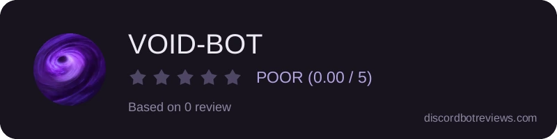 Rating widget preview for VOID-BOT
