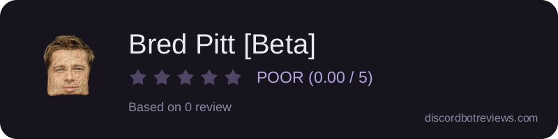 Rating widget preview for Bred Pitt [Beta]