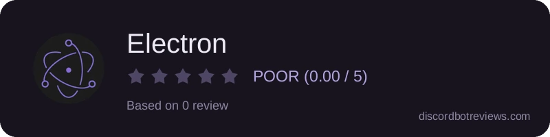Rating widget preview for Electron