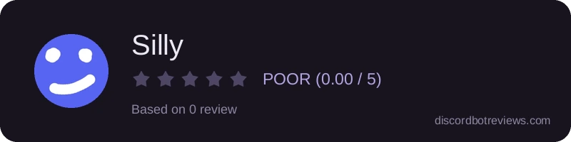 Rating widget preview for Silly