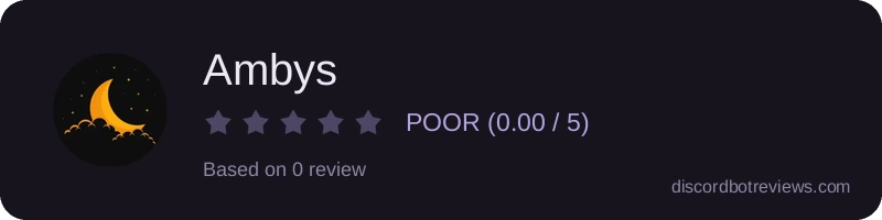 Rating banner for Ambys