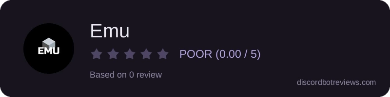 Rating widget preview for Emu