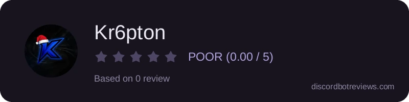 Rating widget preview for Kr6pton